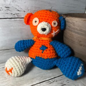 Bear: Orange and blue