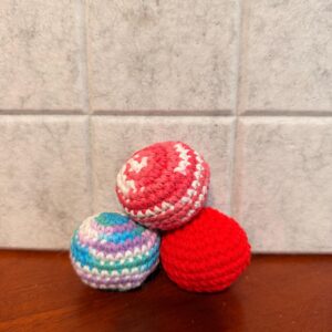 PATTERN ONLY: Crochet Hacky Sack, Foot Bag Pattern, Juggling Bean Bags, PDF Download, Beginner Friendly Crochet
