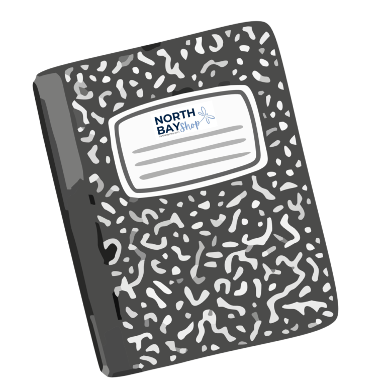 Composition notebooks are amazing to keep track of everything!